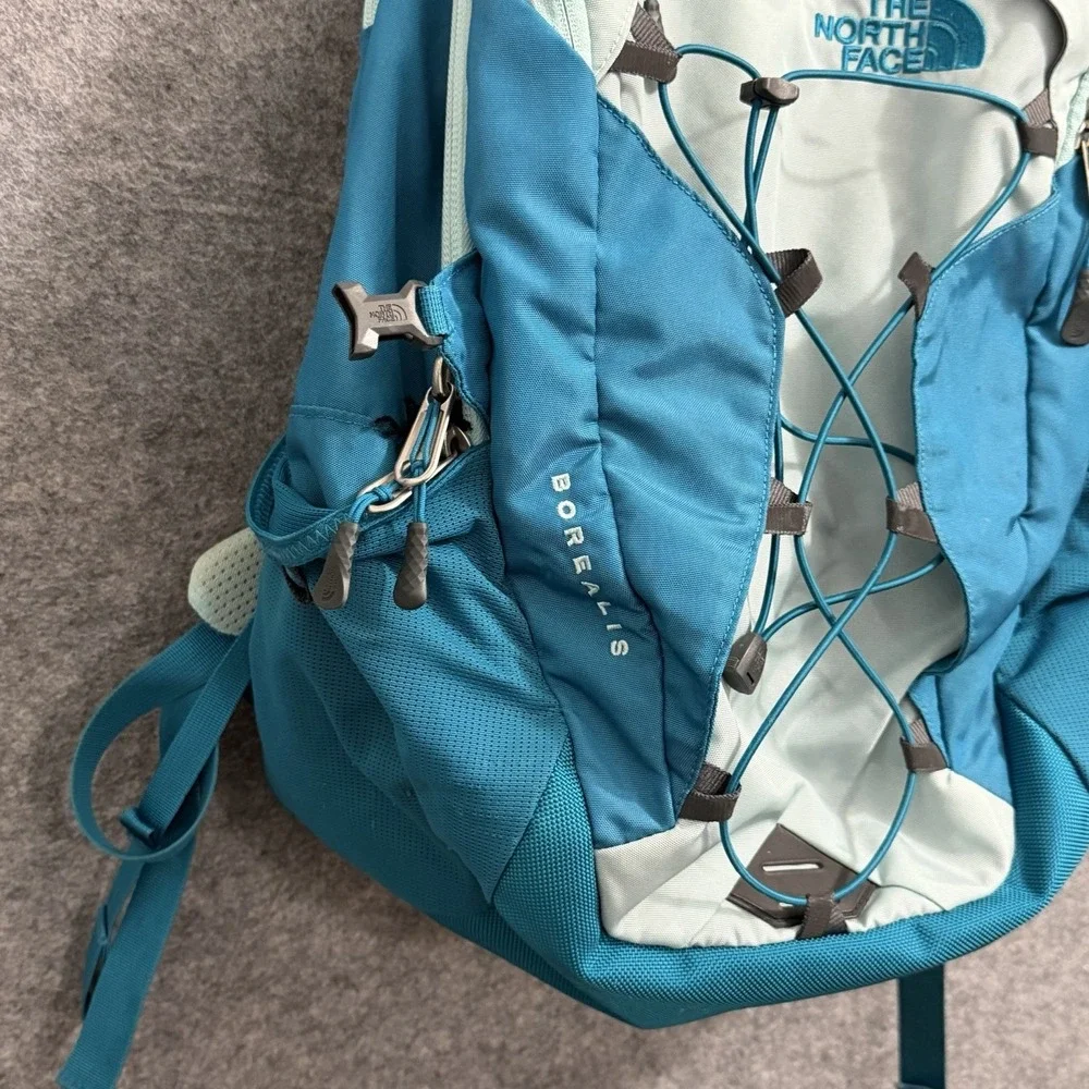 The North Face Borealis Backpack NF0A3KV4 Teal Aqua Blue Hiking Laptop Bag